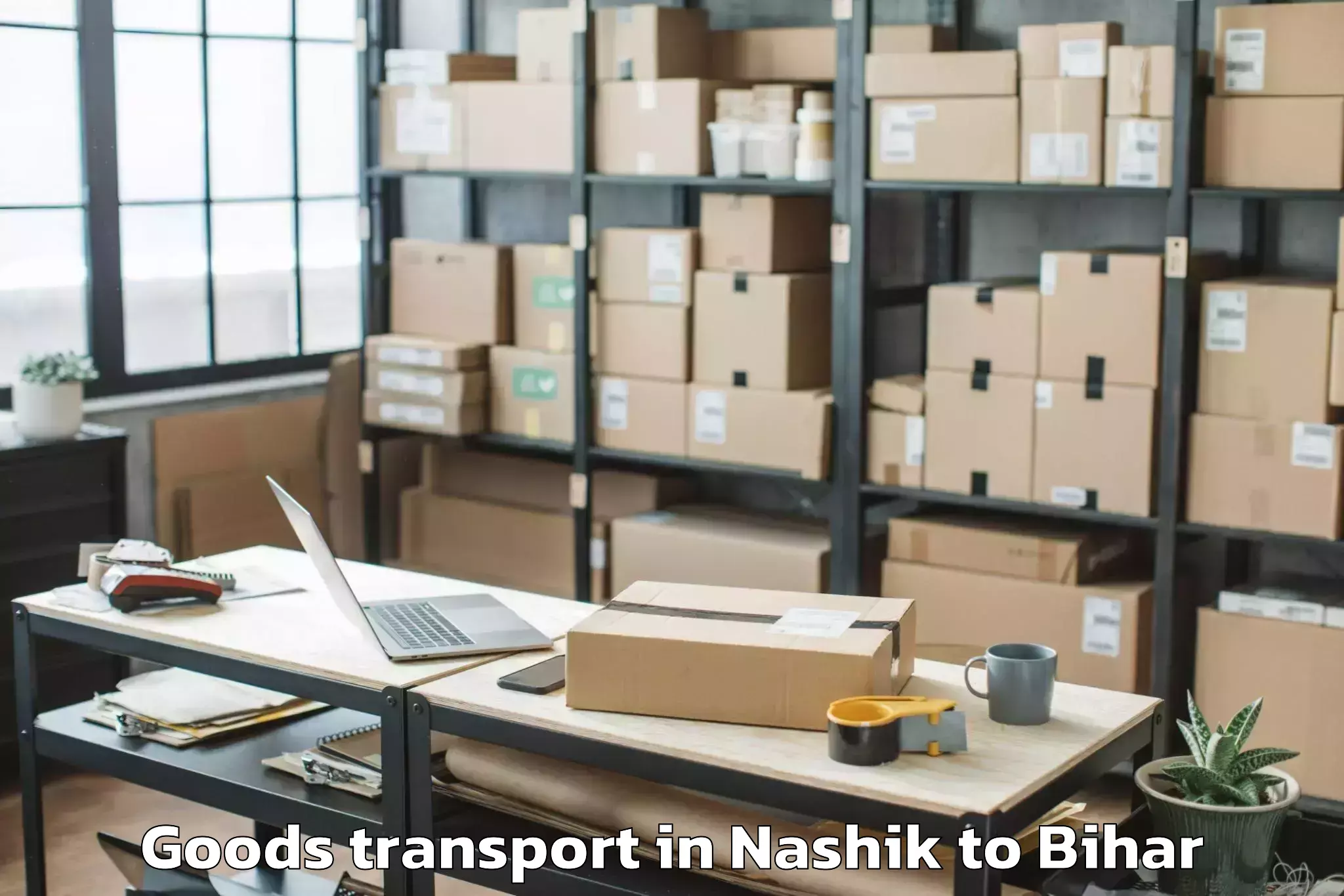 Leading Nashik to Lalit Narayan Mithila Universi Goods Transport Provider